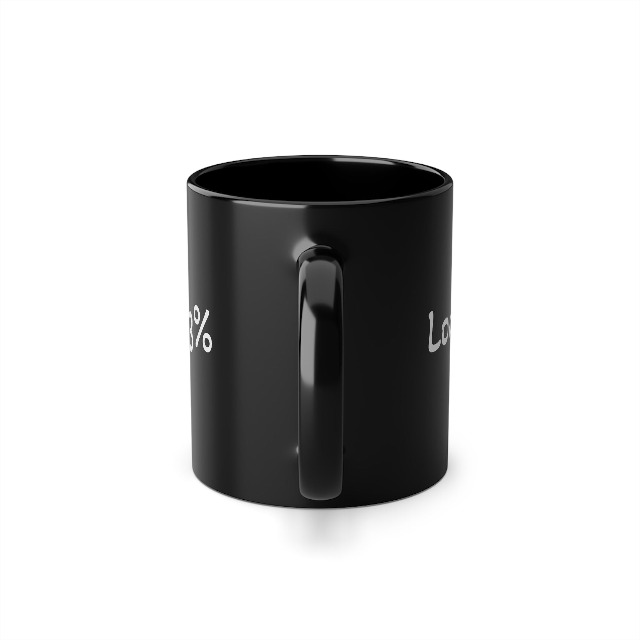 Black 11oz Coffee Mug — 'människa' Swedish Text Ceramic Cup, Funny Minimalist Gift for Coffee Lovers