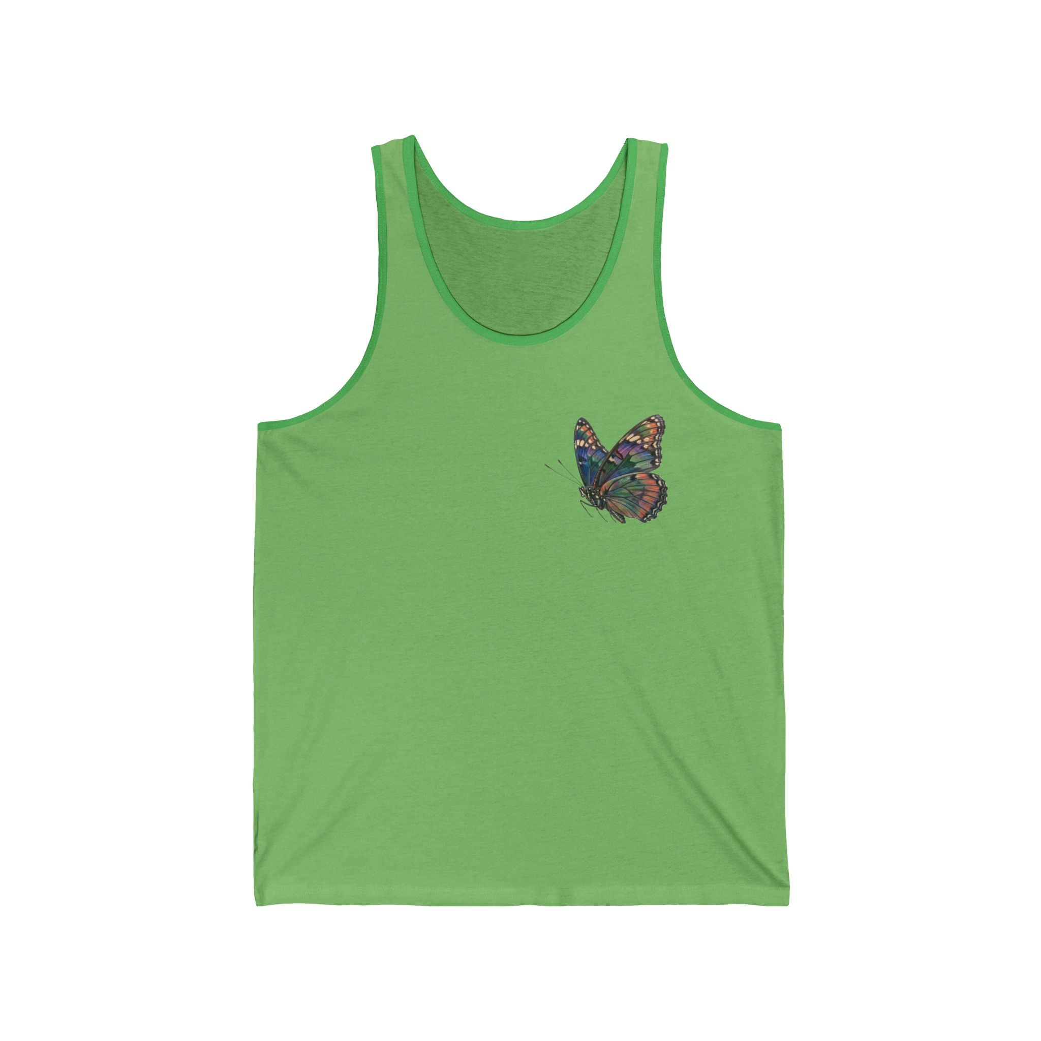Butterfly Chest Tank Top — Colorful Vintage Moth Graphic