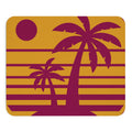 Tropical Sunset Mouse Pad — Retro Palm Beach Desk Mat