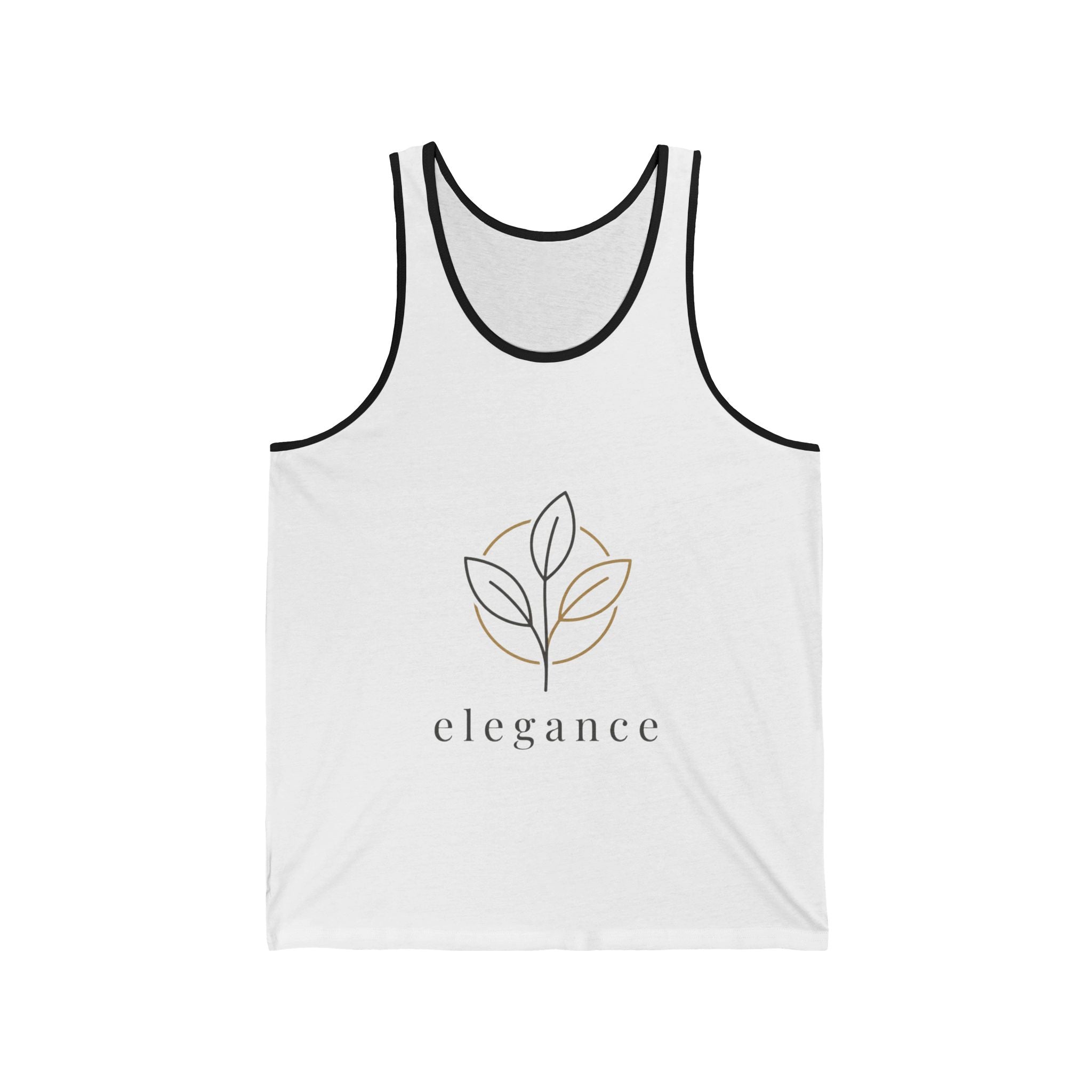 Elegance Floral Tank Top — Minimalist Botanical Graphic Tank