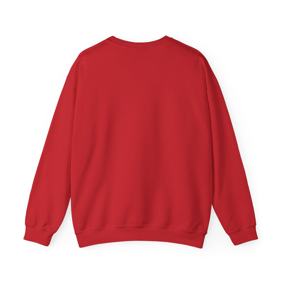 Witch & Black Cat Crewneck Sweatshirt — Halloween Witch Broom Graphic