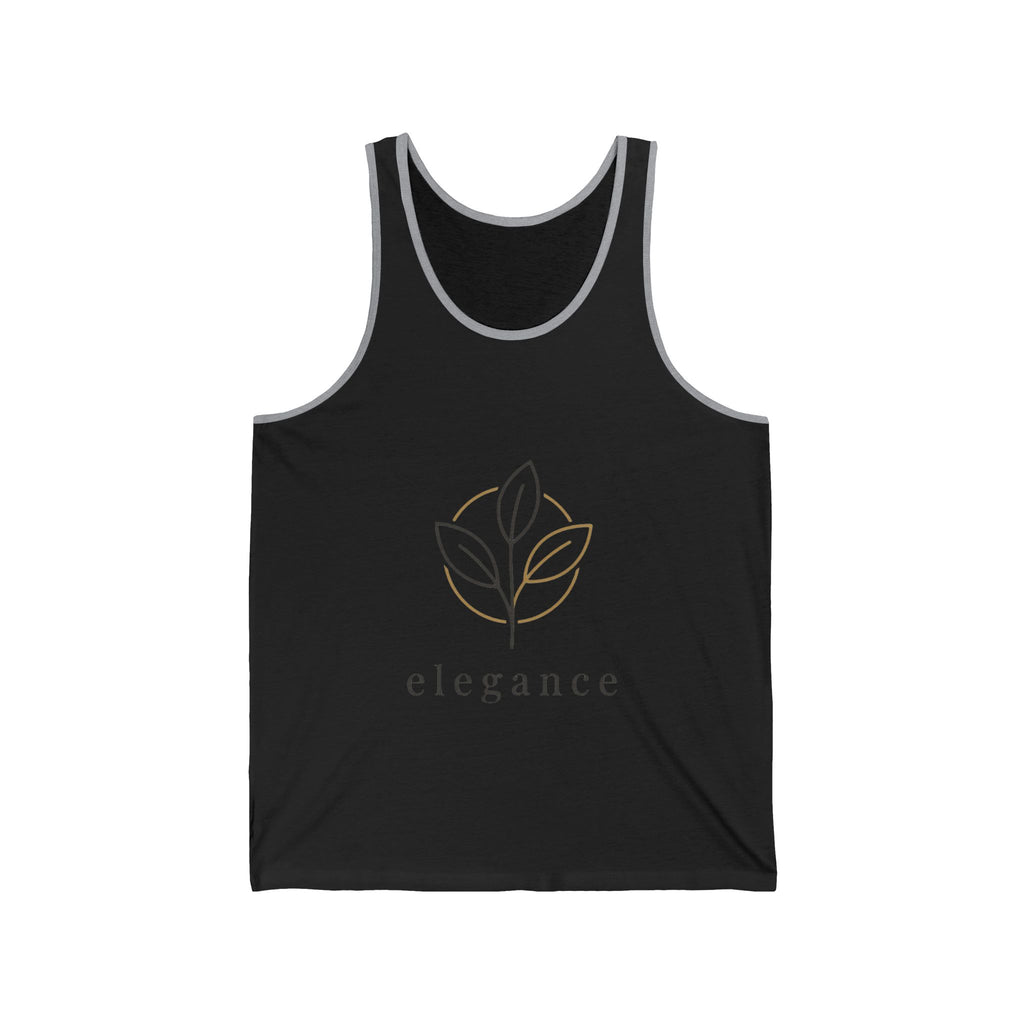 Elegance Floral Tank Top — Minimalist Botanical Graphic Tank
