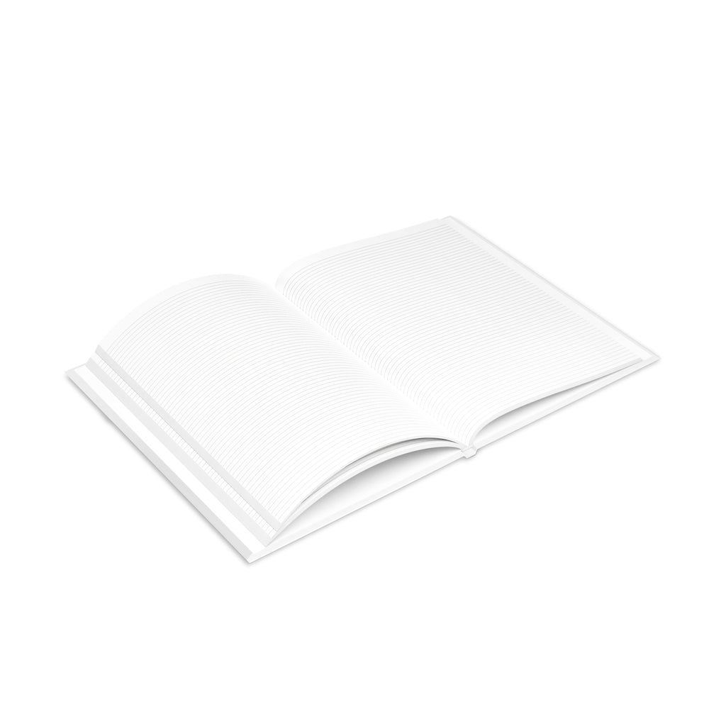 Hardcover Notebook — Retro Girl with Red Sun Hat Journal
