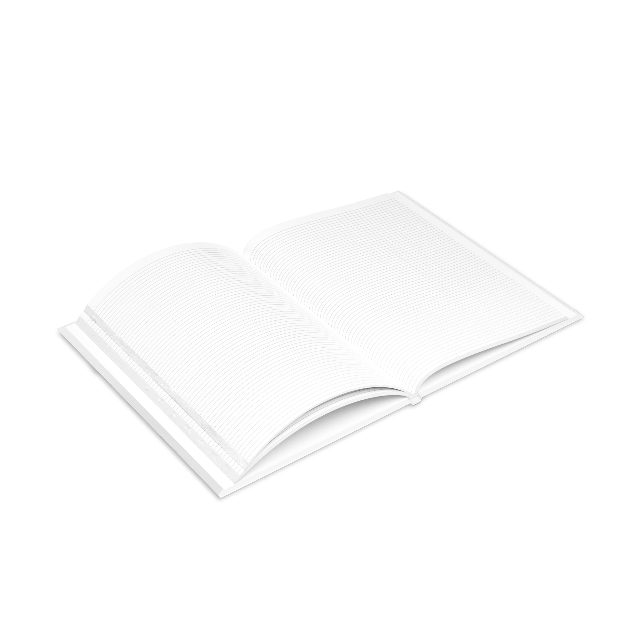 Hardcover Notebook — Retro Girl with Red Sun Hat Journal