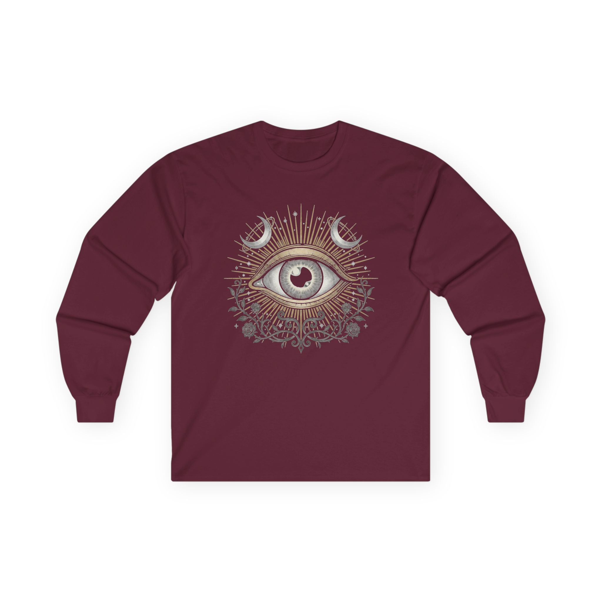 Mystic Eye Long Sleeve Tee — Vintage Occult Graphic