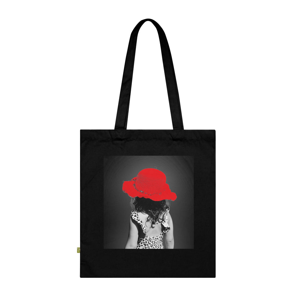 Red Hat Girl Photo Tote — Organic Cotton Beach & Market Bag