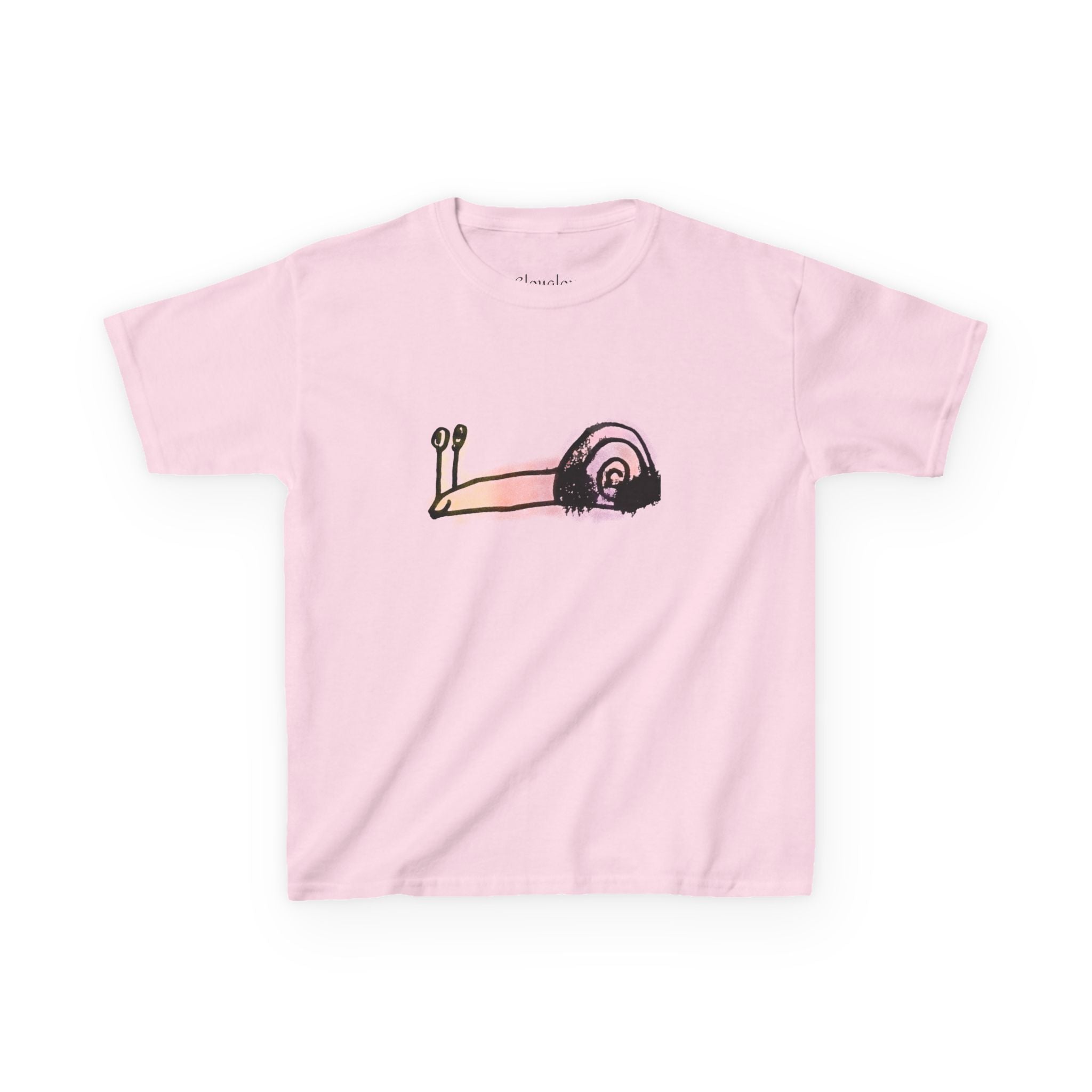 Kids T‑Shirt — Cute Pastel Snail Graphic Tee for Toddlers & Kids