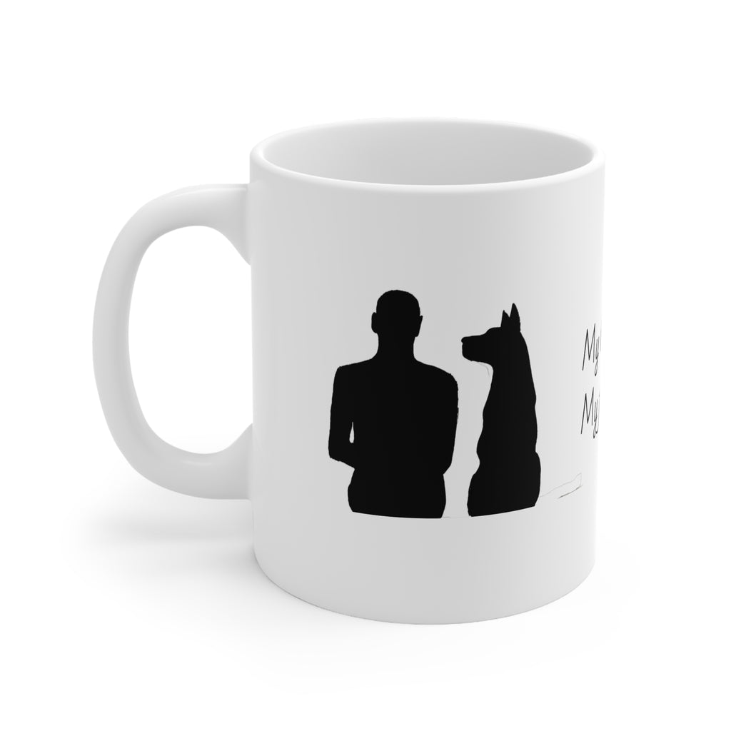 Dog Lover Ceramic Coffee Mug — “My best friend My family” 11oz & 15oz