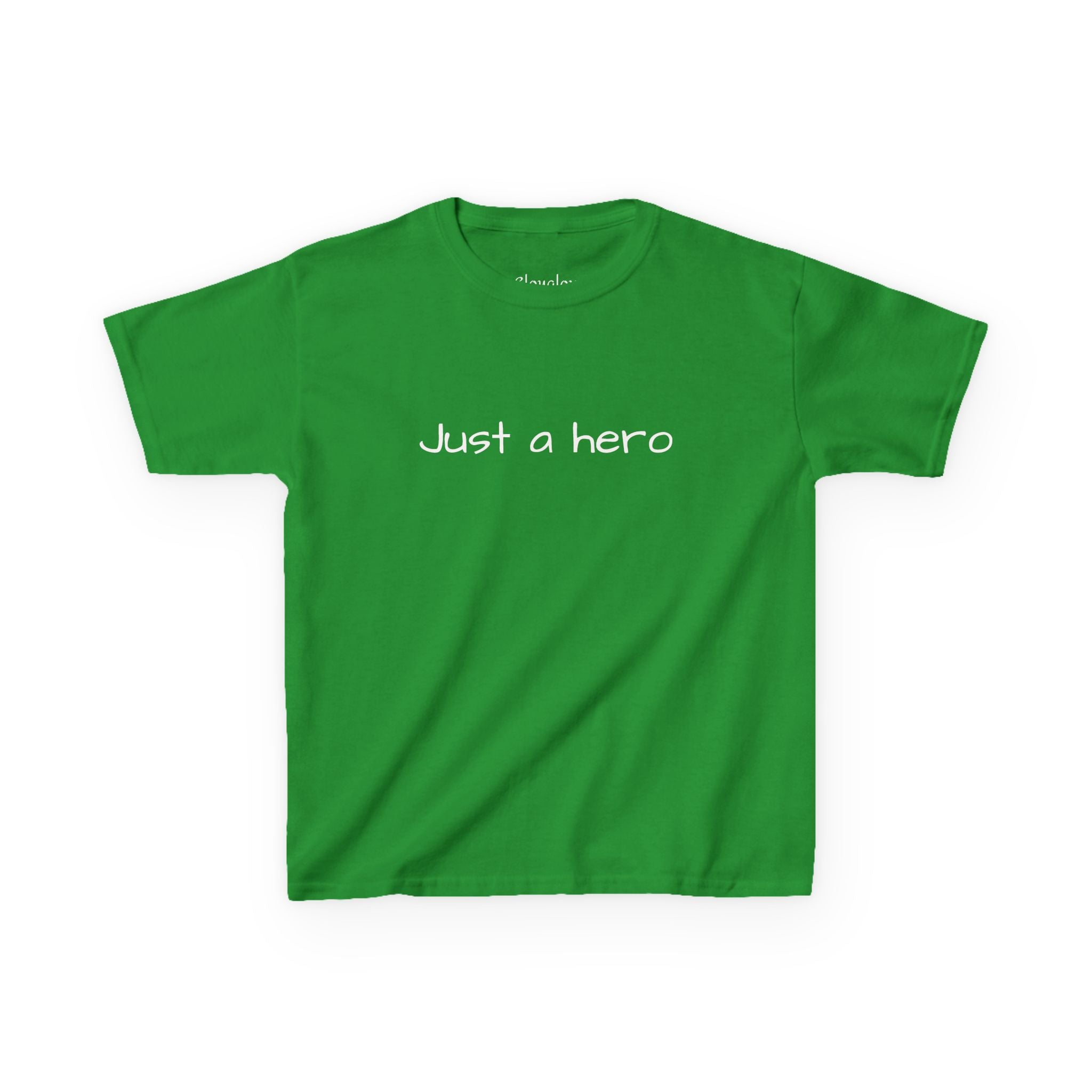 Kids T-Shirt — "Just a hero" Minimalist Children’s Tee, Cute Inspirational Shirt for Boys & Girls, Gift for Kids
