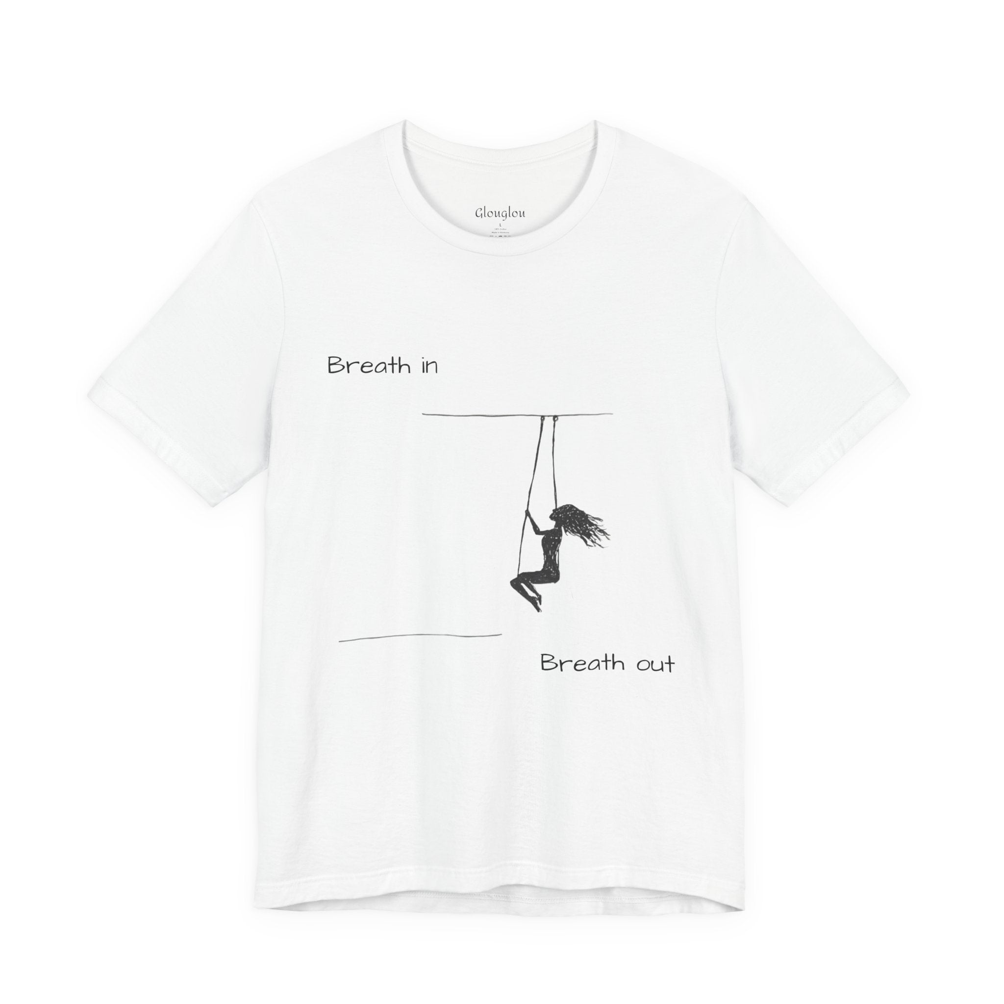 Breath In Breath Out climber tee | Climbing silhouette shirt
