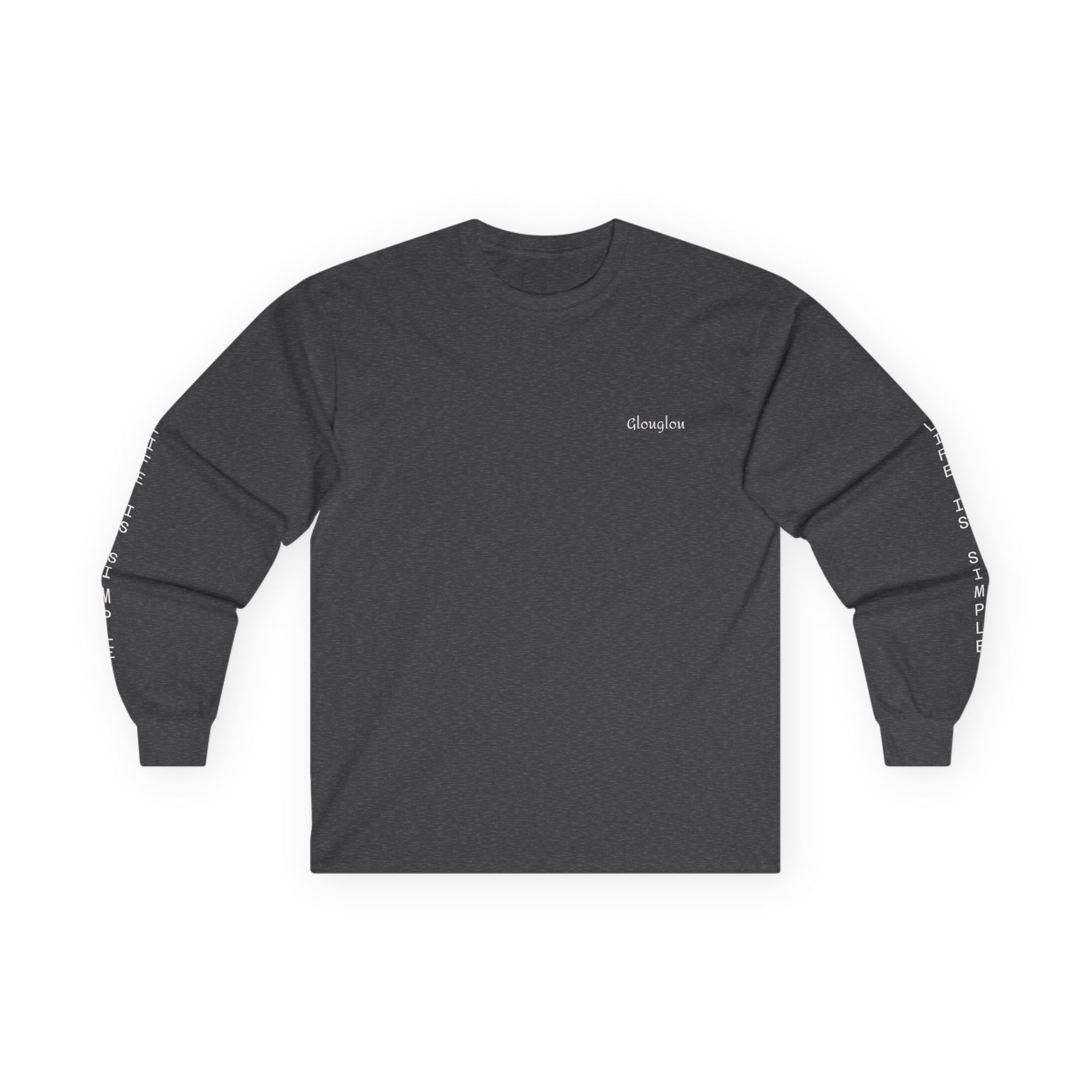 Long Sleeve Tee — Minimal Script Logo Sleeve Shirt