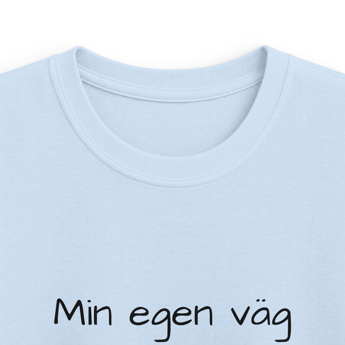 Kids T-Shirt - "Min egen väg" Minimalist Swedish Graphic Tee for Kids