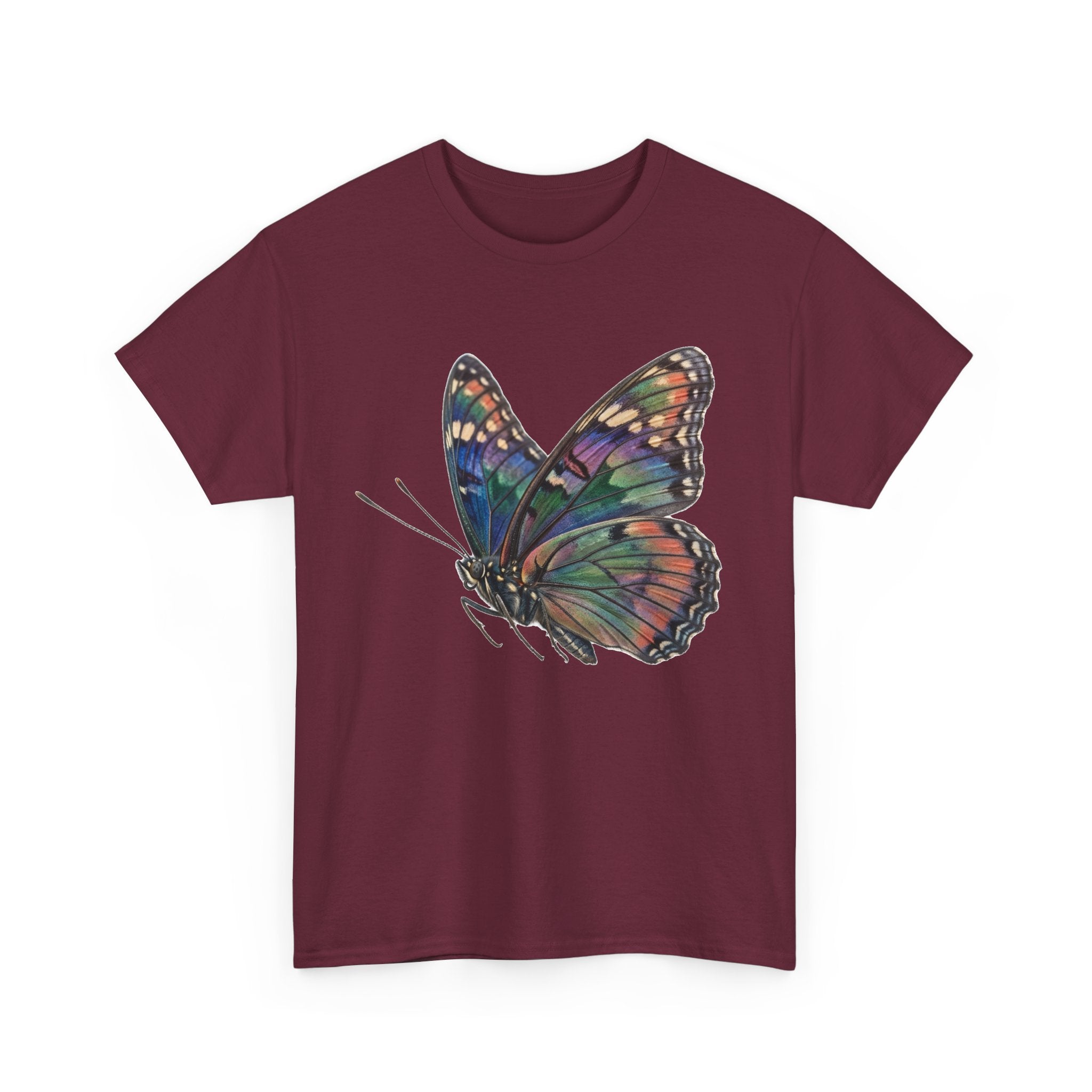 Butterfly Art Tee — Colorful Watercolor Monarch Graphic T-Shirt