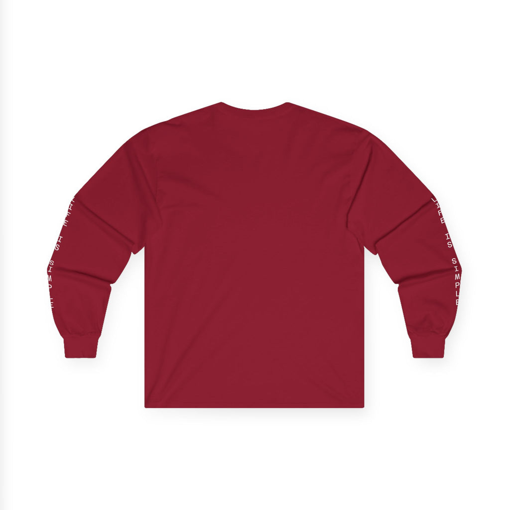 Long Sleeve Tee — Minimal Script Logo Sleeve Shirt