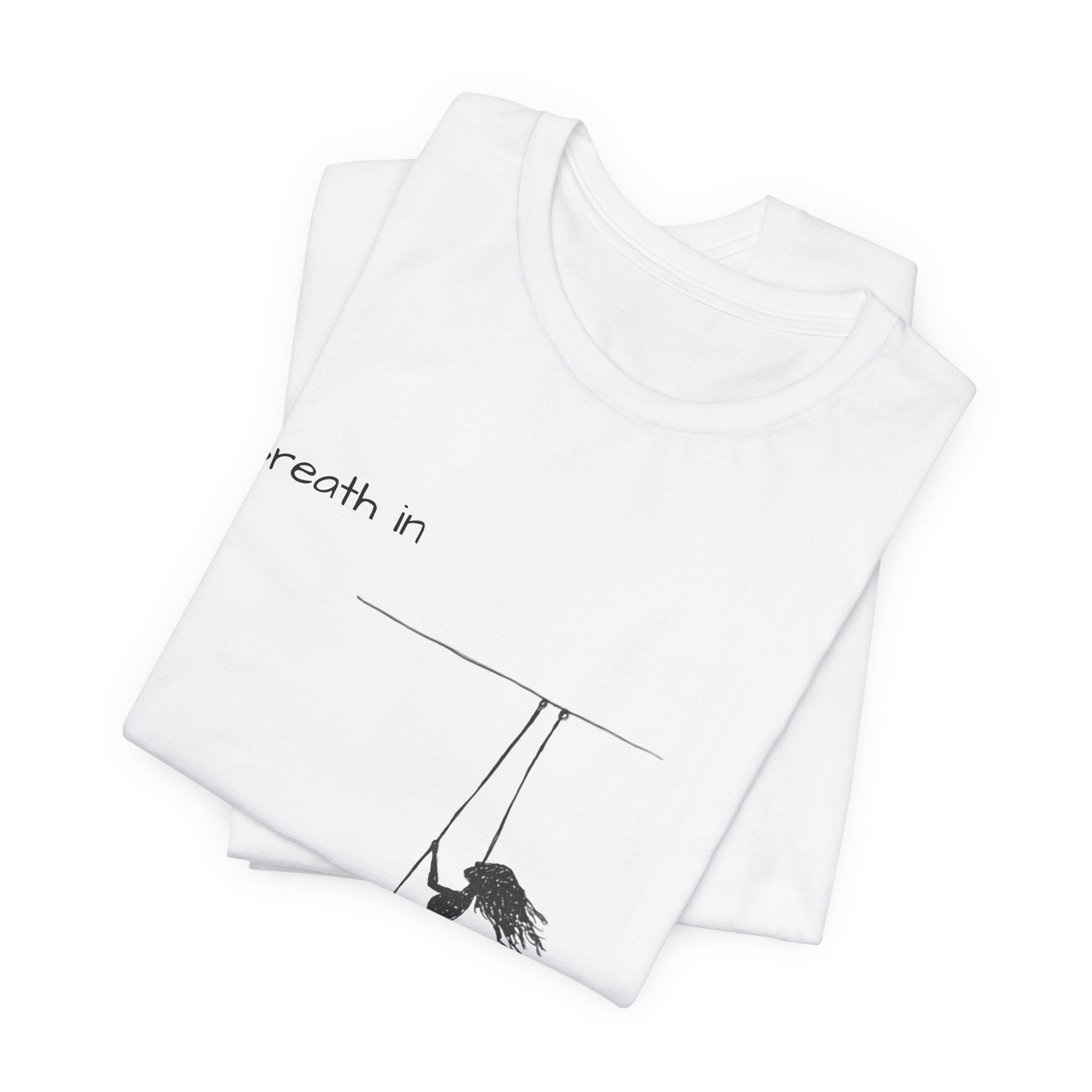 Breath In Breath Out climber tee | Climbing silhouette shirt