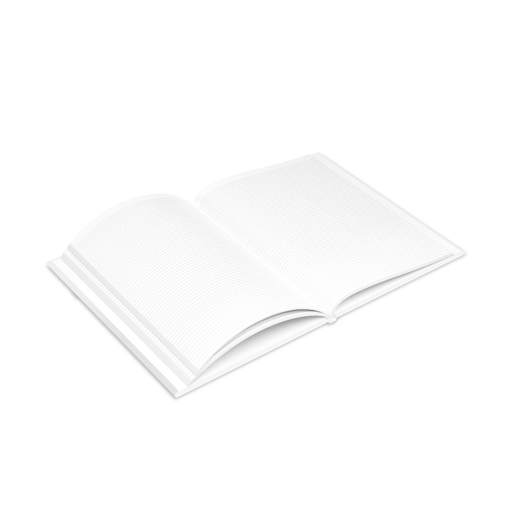Hardcover Notebook — Retro Girl with Red Sun Hat Journal