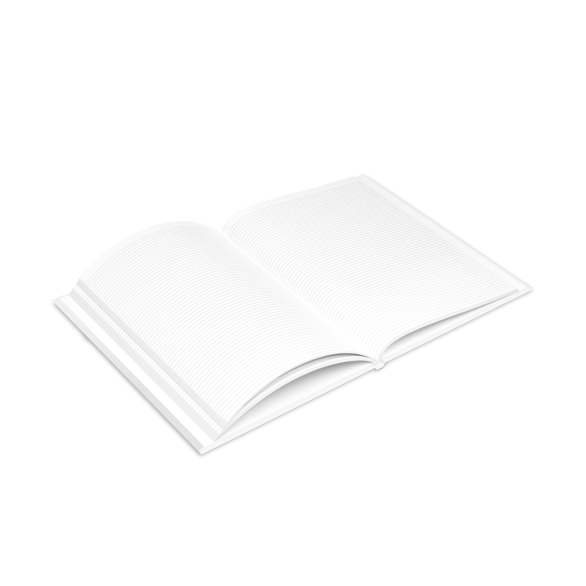 Hardcover Notebook — Retro Girl with Red Sun Hat Journal