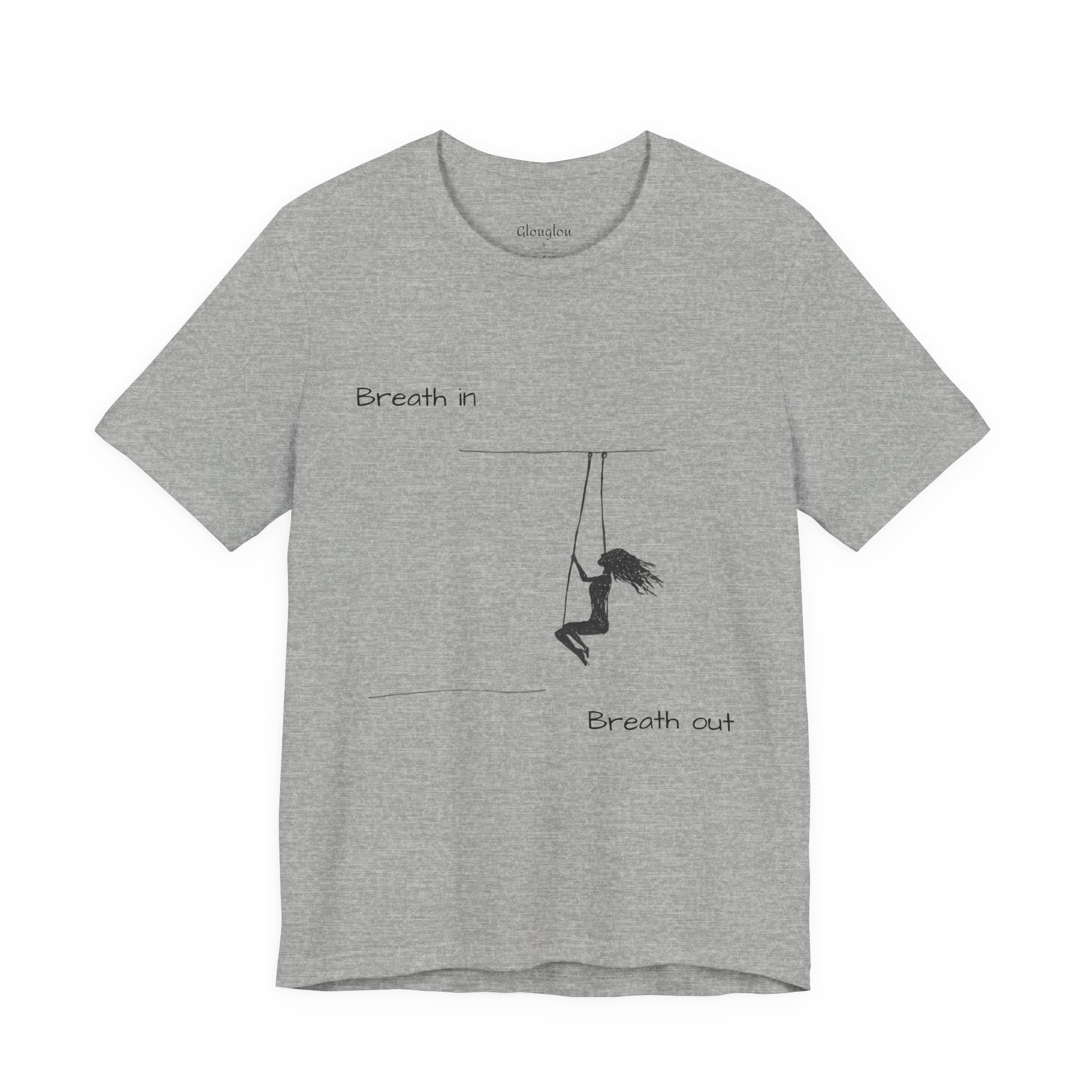 Breath In Breath Out climber tee | Climbing silhouette shirt