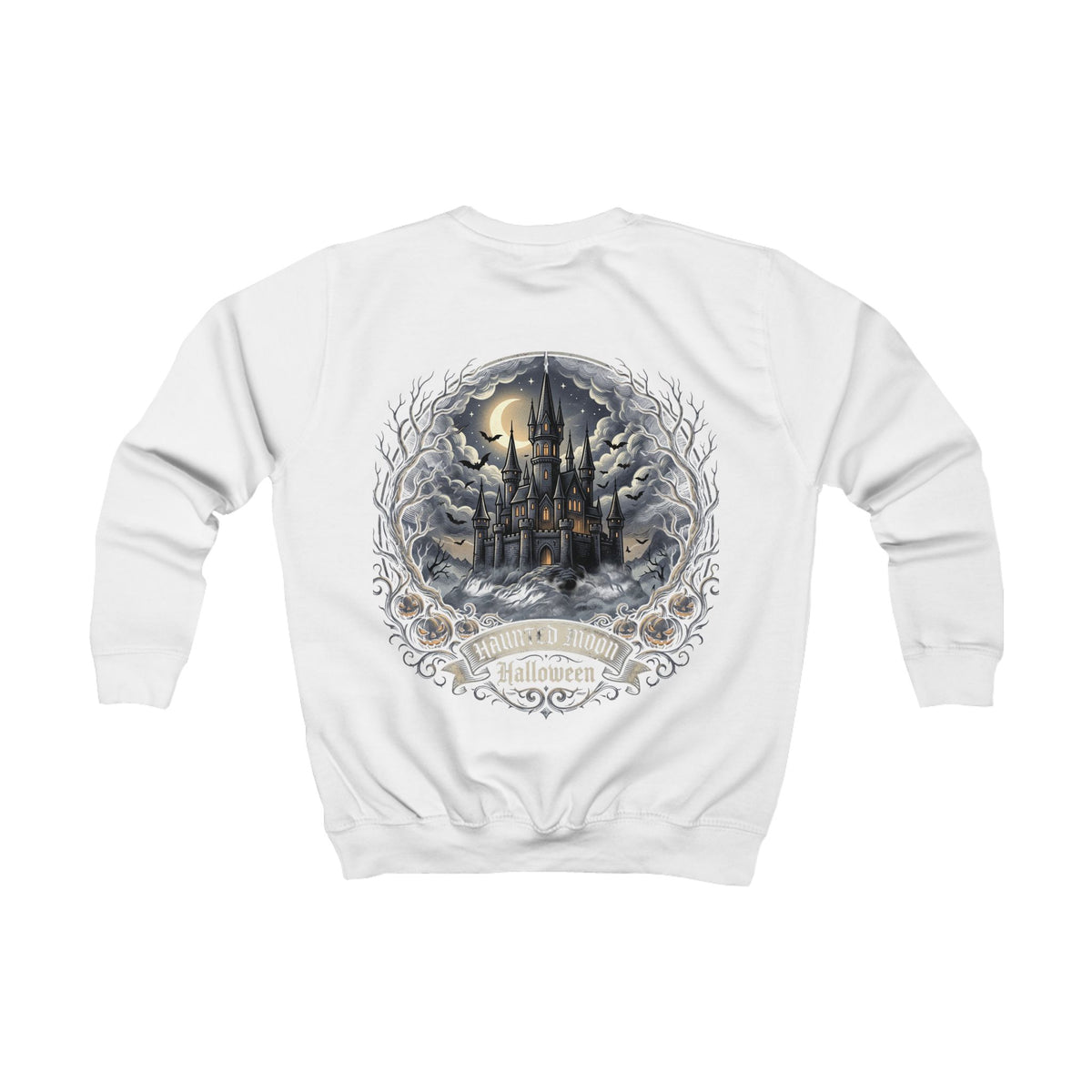 Kids Sweatshirt — Haunted Castle Halloween Crewneck