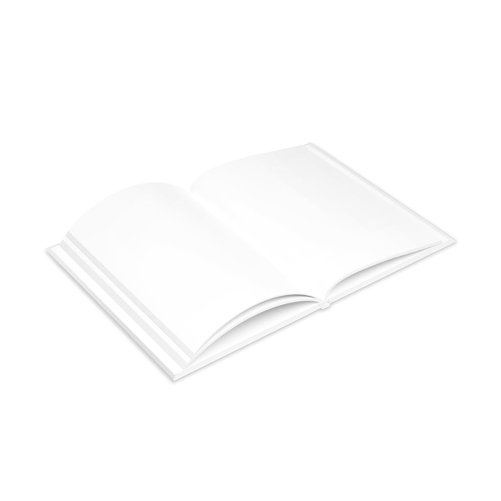 Hardcover Notebook — Retro Girl with Red Sun Hat Journal