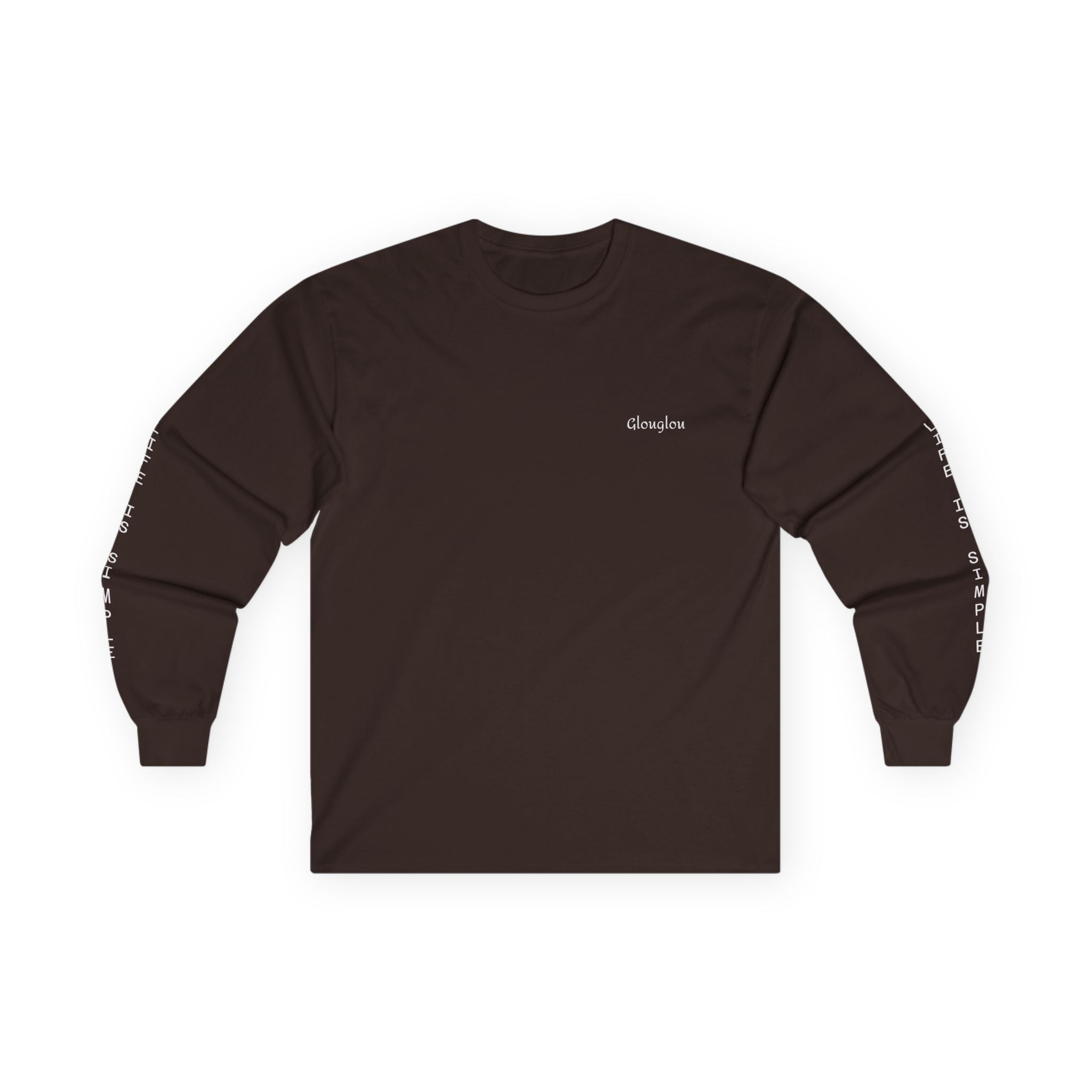 Long Sleeve Tee — Minimal Script Logo Sleeve Shirt