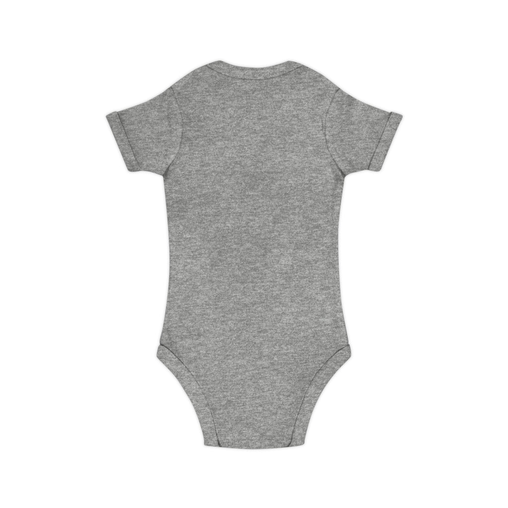 Red Hat Baby Bodysuit — Cute Minimalist Infant One-Piece with Red Hat Graphic