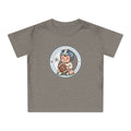 Baby Football Tee – Cute Baby with Helmet & Football Graphic