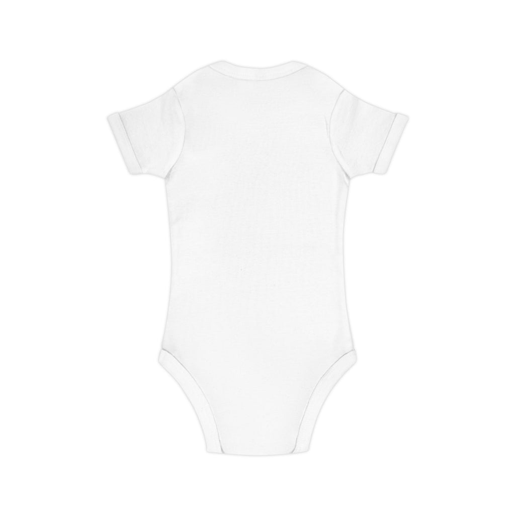 Baby Bodysuit with Watercolor Rainbow – Combed Cotton Infant One-Piece