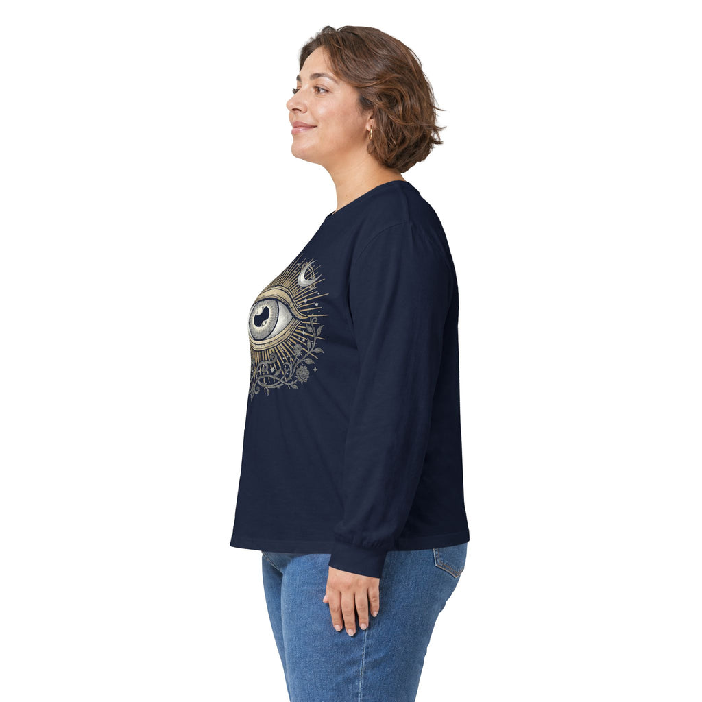 Mystic Eye Long Sleeve Tee — Vintage Occult Graphic