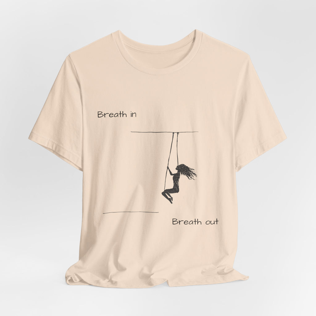 Breath In Breath Out climber tee | Climbing silhouette shirt