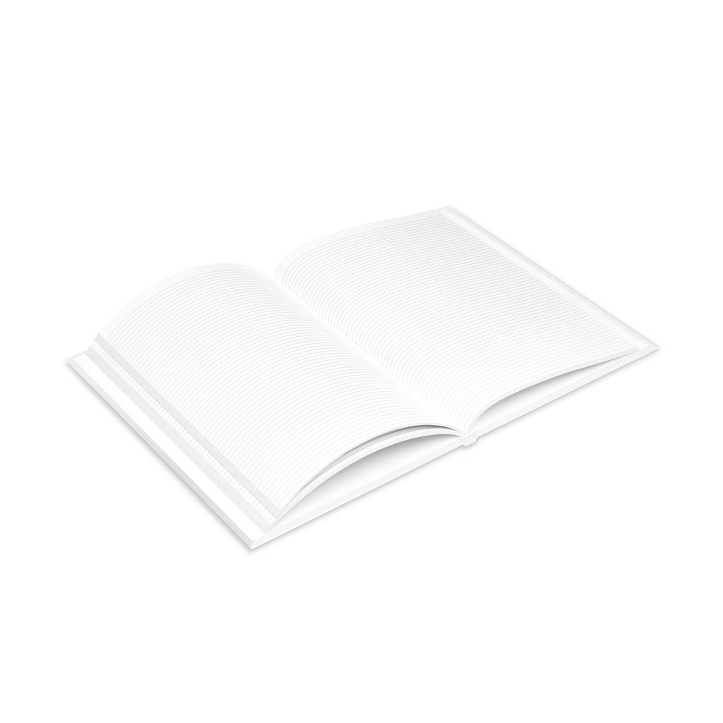 Hardcover Notebook — Retro Girl with Red Sun Hat Journal