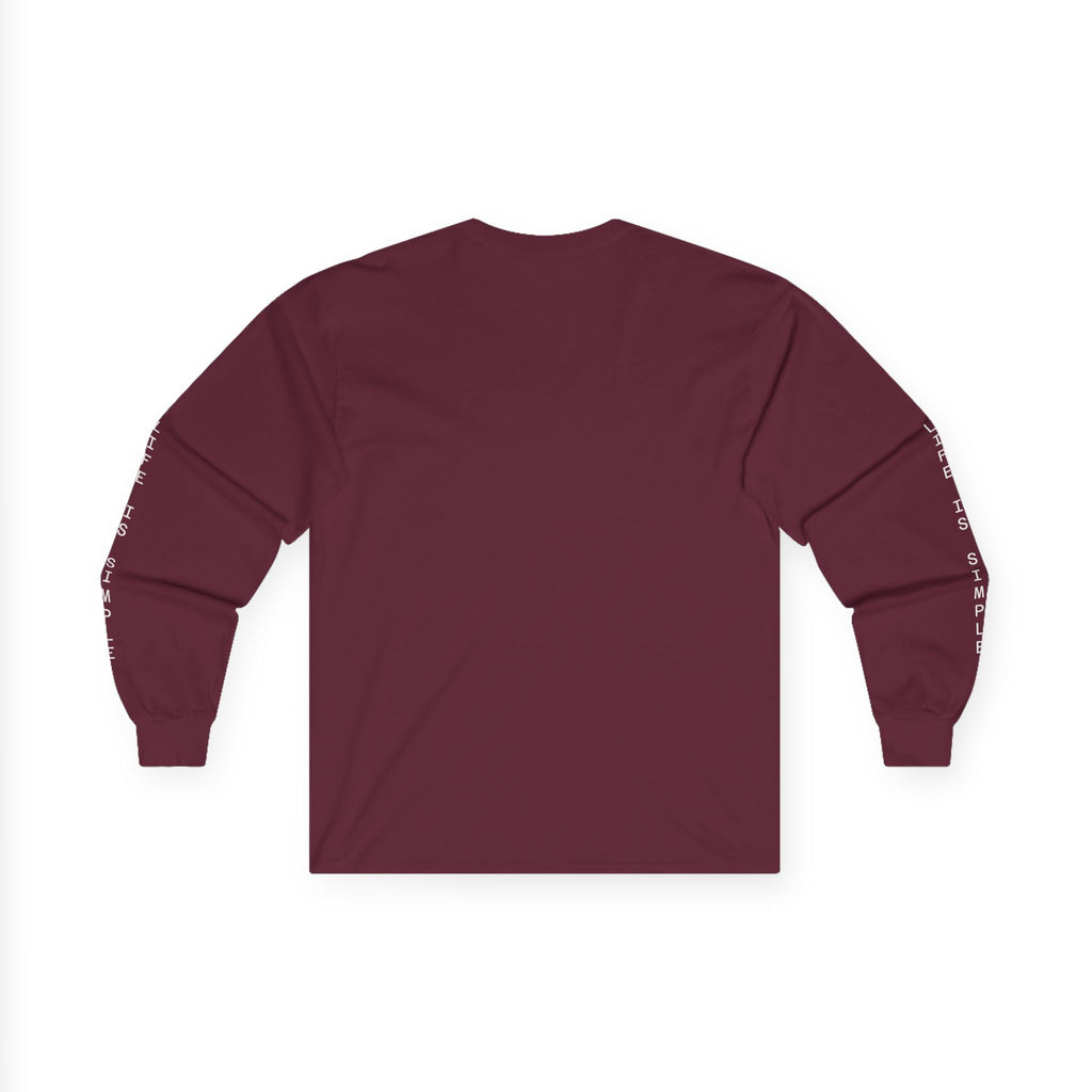 Long Sleeve Tee — Minimal Script Logo Sleeve Shirt