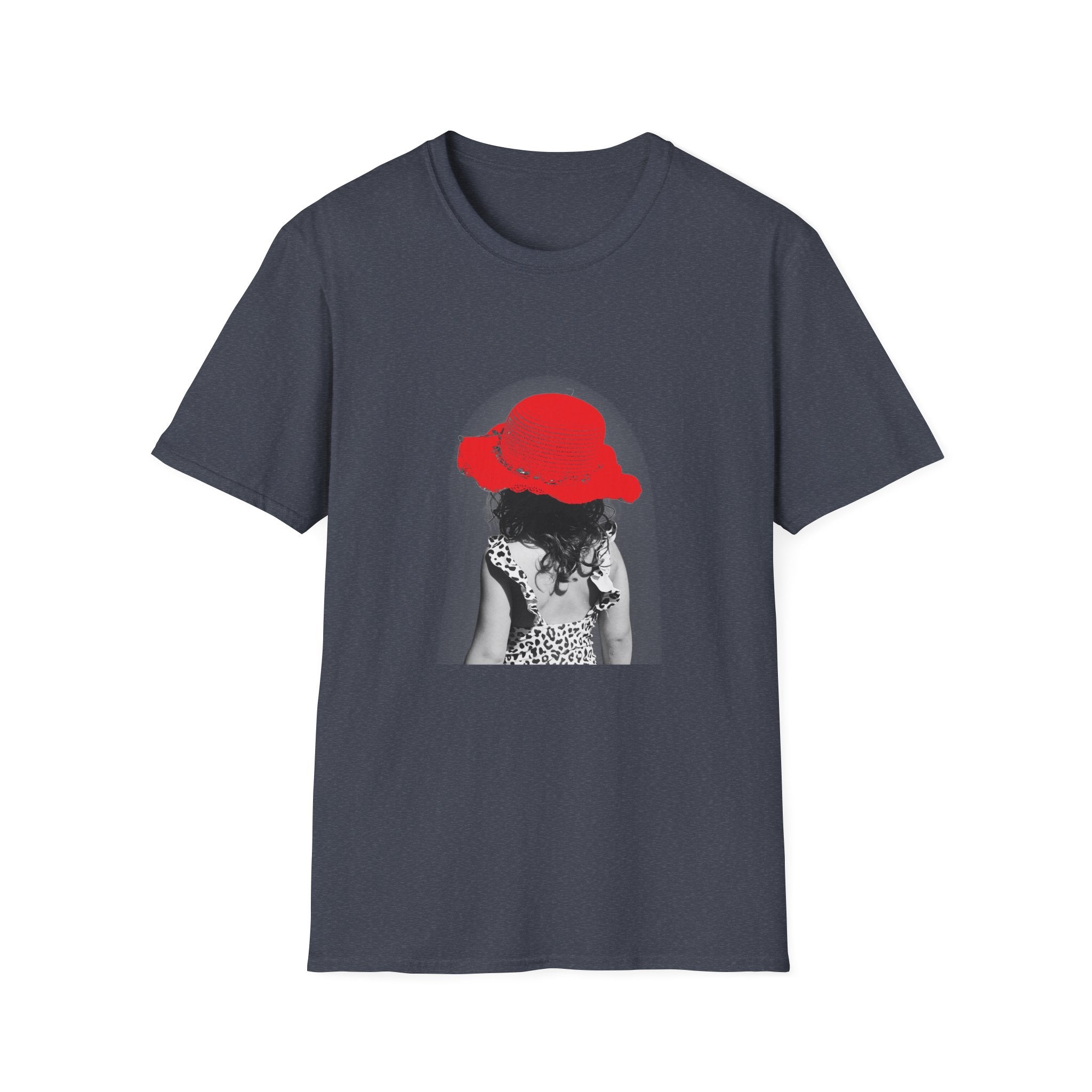 Red Hat Silhouette T-Shirt — Retro Chic Beach Vibes