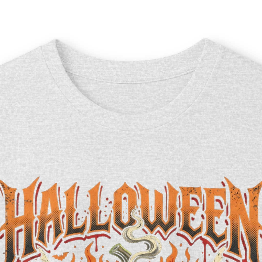Halloween Pumpkin Long Sleeve Tee — Retro Scary Jack-O'-Lantern Graphic