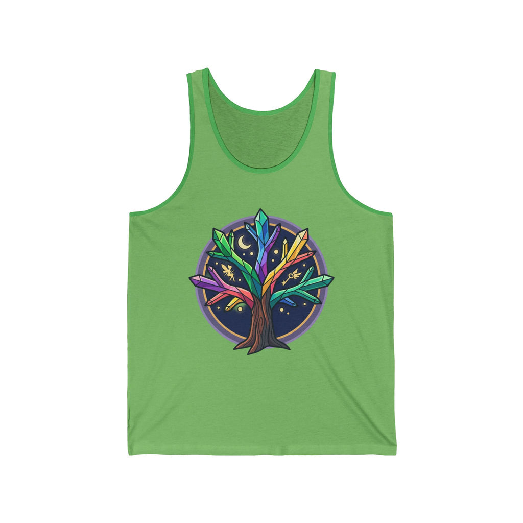 Crystal Tree Tank Top — Colorful Mystical Tree Graphic Tank