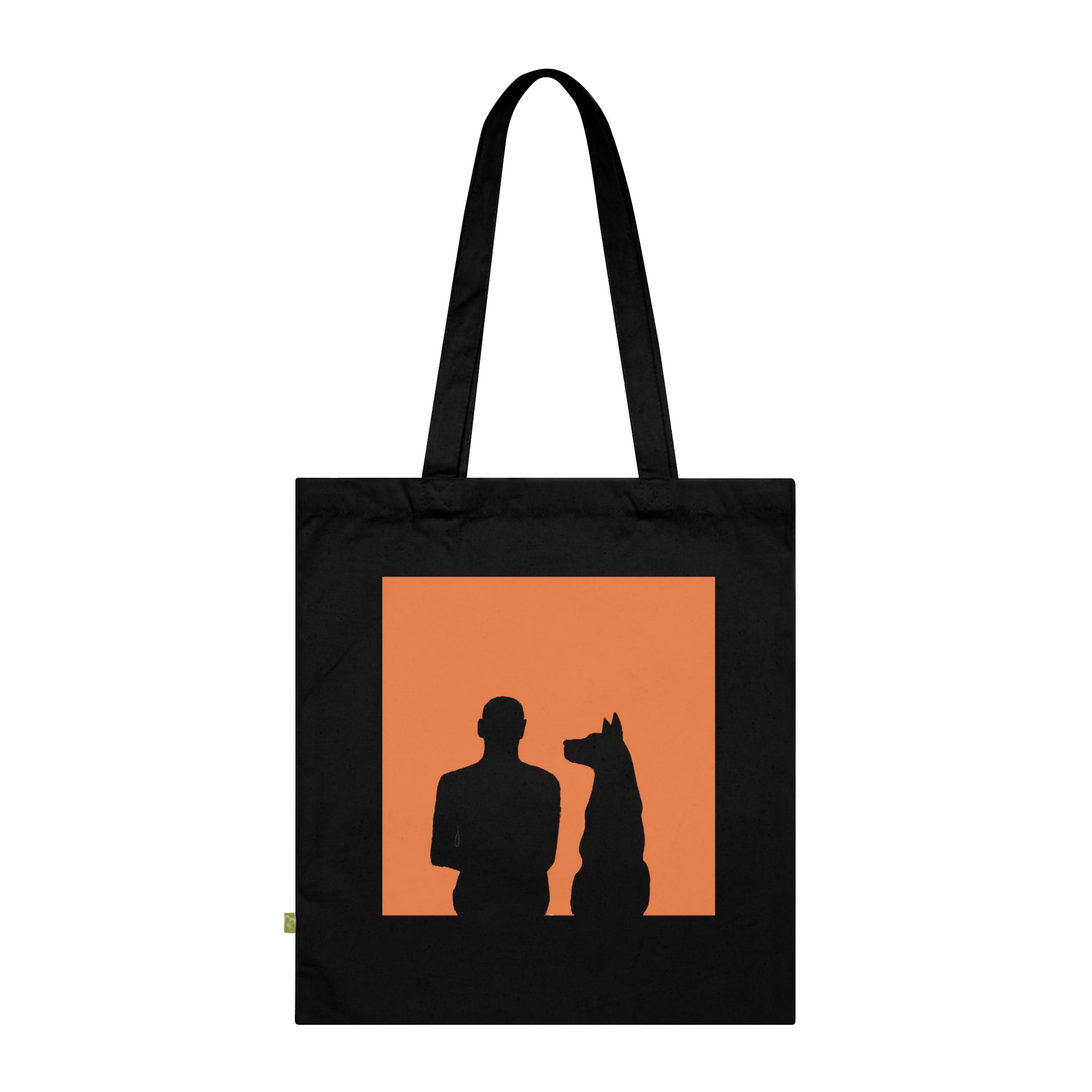 Tote — Silhouette Dog & Owner Organic Cotton Tote Bag