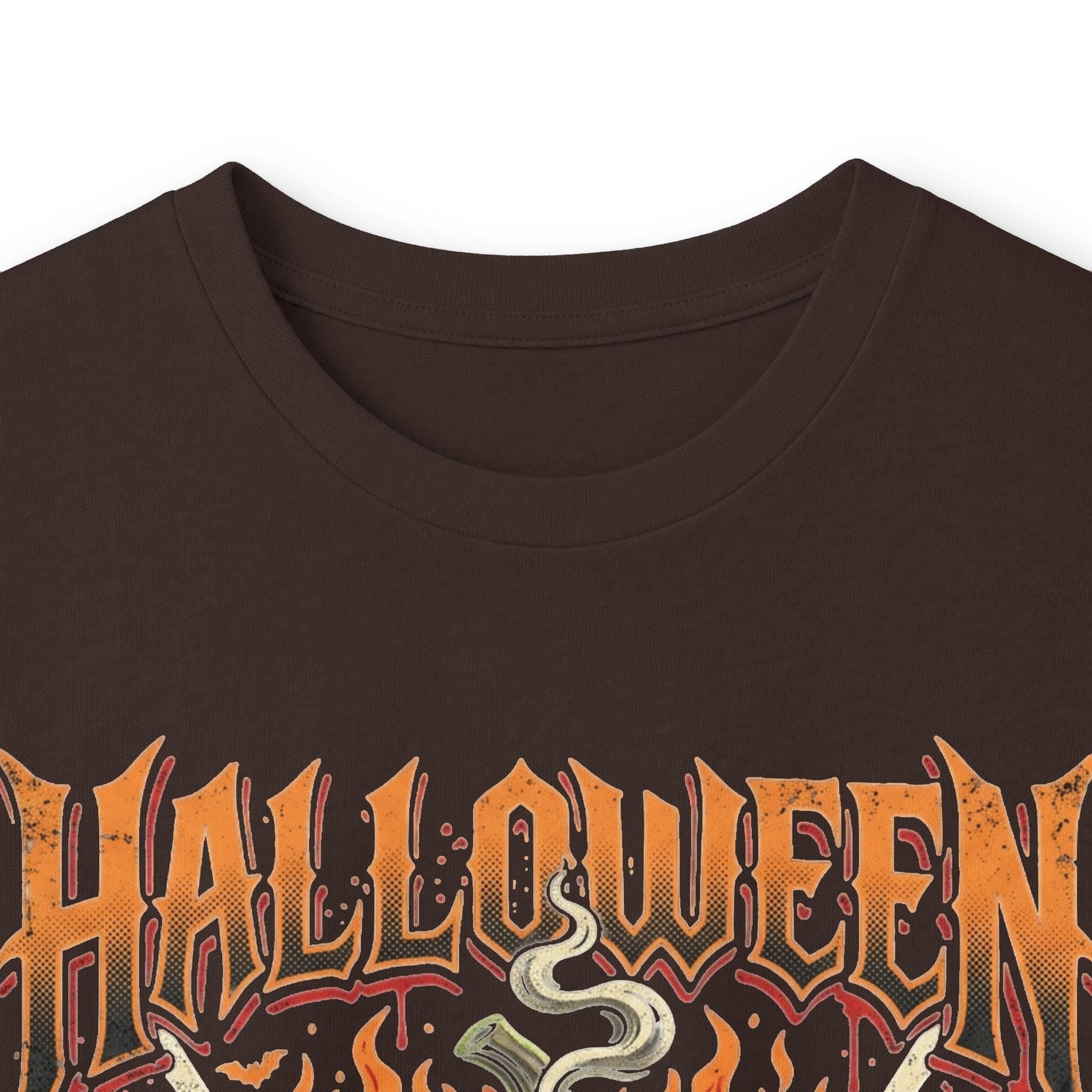 Halloween Pumpkin Long Sleeve Tee — Retro Scary Jack-O'-Lantern Graphic