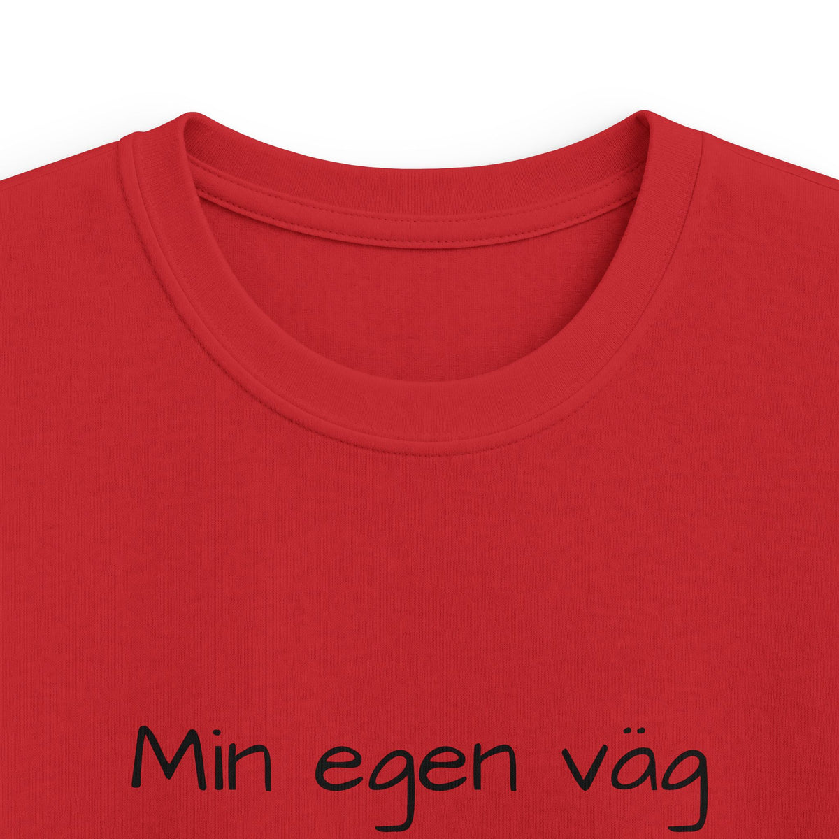 Kids T-Shirt - "Min egen väg" Minimalist Swedish Graphic Tee for Kids