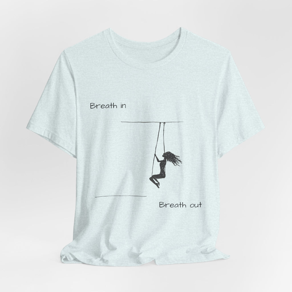 Breath In Breath Out climber tee | Climbing silhouette shirt