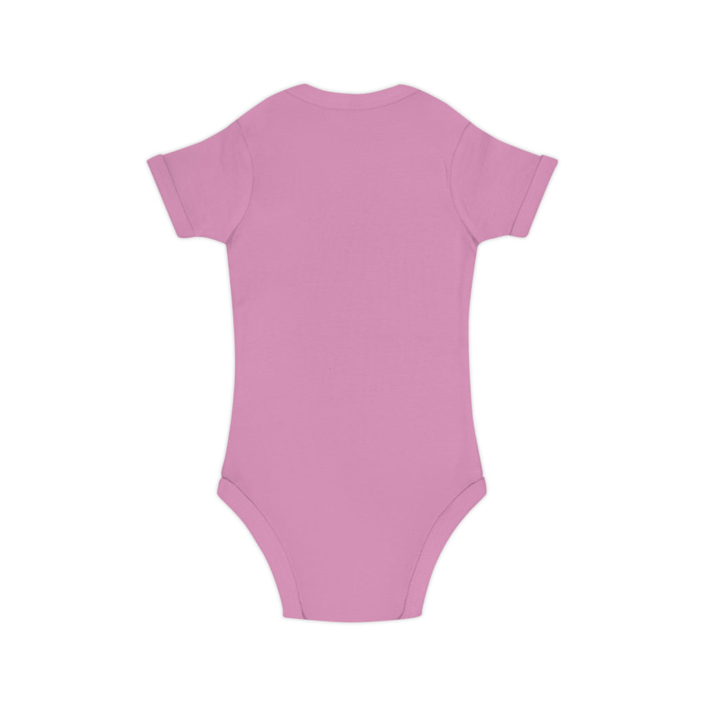 Baby Bodysuit with Watercolor Rainbow – Combed Cotton Infant One-Piece