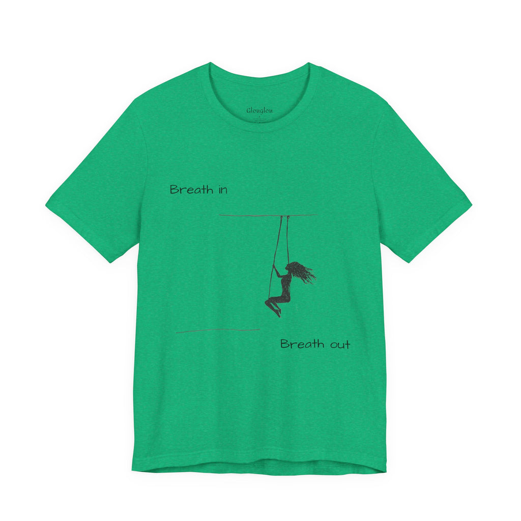 Breath In Breath Out climber tee | Climbing silhouette shirt