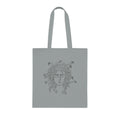 Medusa Line Art Cotton Tote Bag – Mythical Greek Goddess Illustration