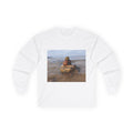 Stacked Beach Rocks Long Sleeve Tee — Coastal Zen Nature Shirt