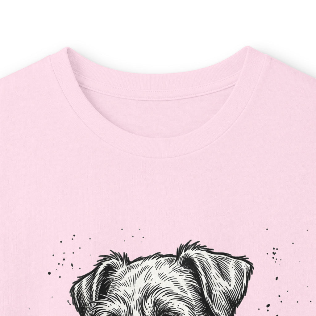 Long Sleeve Tee — "Dog's Life" Jack Russell & Whiskey Graphic