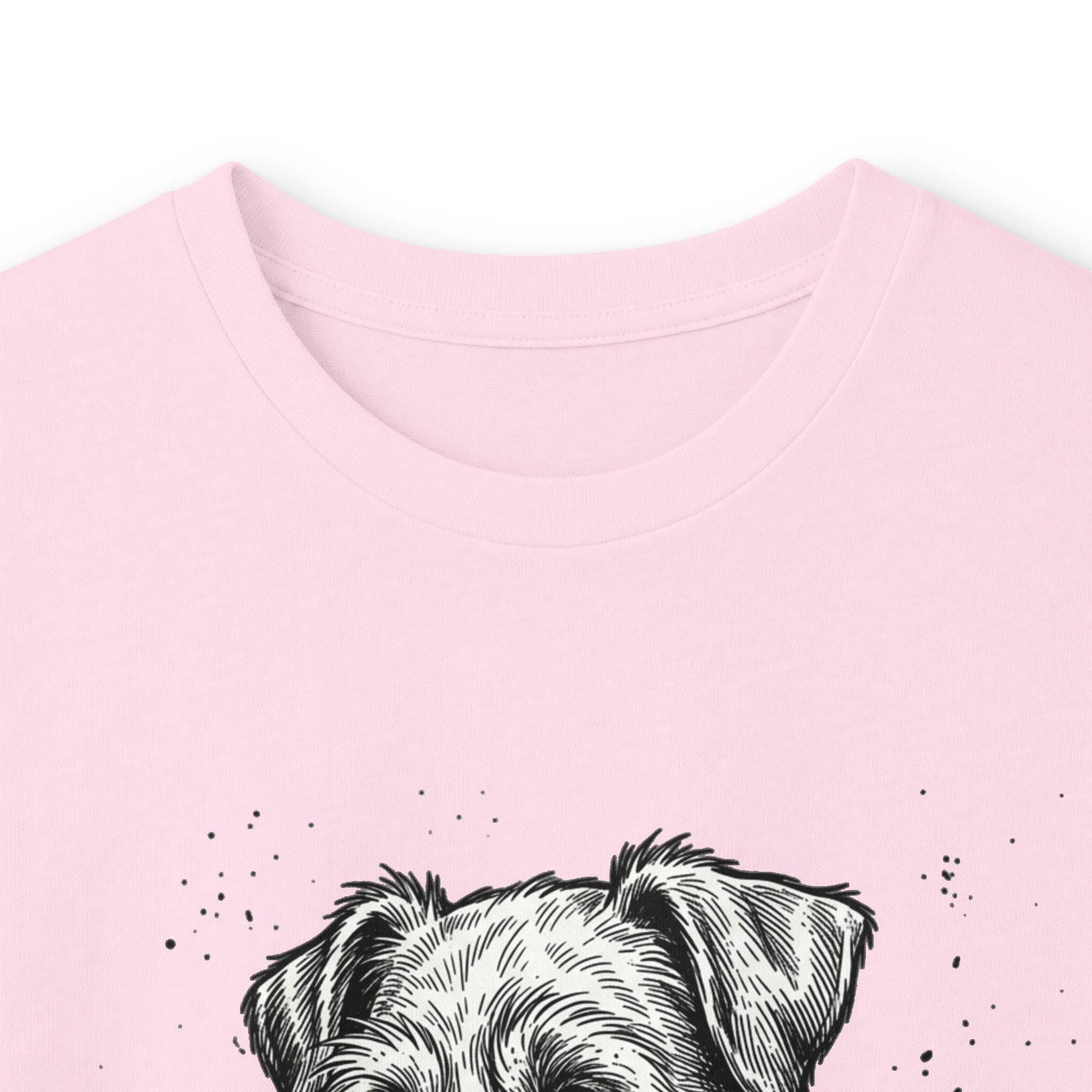 Long Sleeve Tee — "Dog's Life" Jack Russell & Whiskey Graphic