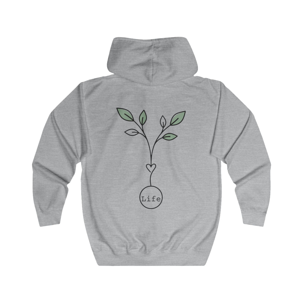 Empowered Woman Zip Hoodie — "I've Got the Power" Minimal Line Art