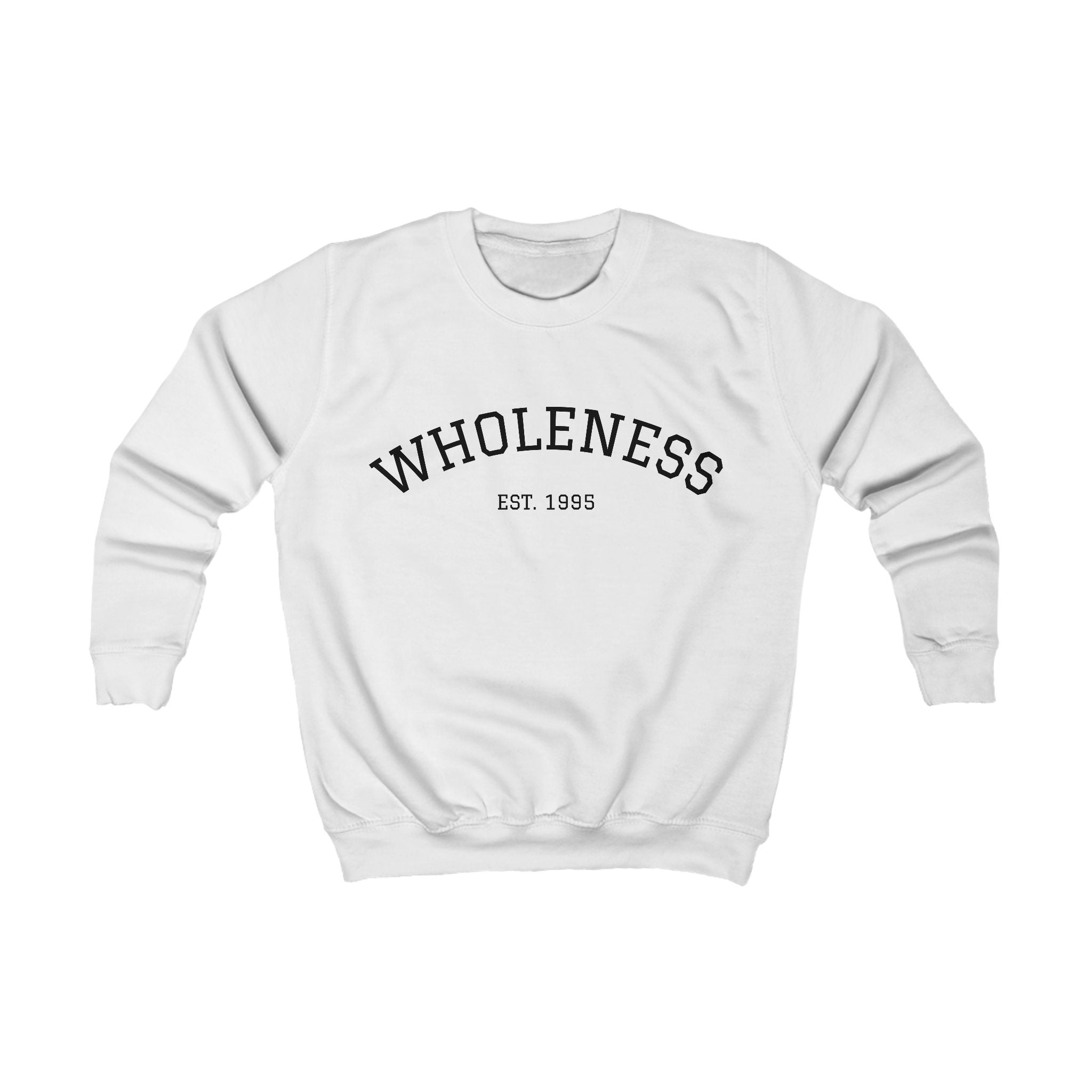 Kids Sweatshirt - "Wholeness Est. 1998" Minimal Comfort Crewneck