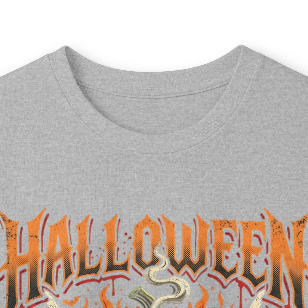 Halloween Pumpkin Long Sleeve Tee — Retro Scary Jack-O'-Lantern Graphic