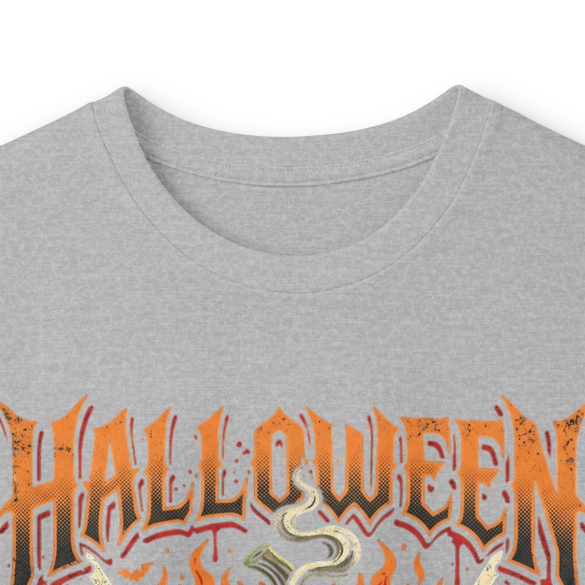 Halloween Pumpkin Long Sleeve Tee — Retro Scary Jack-O'-Lantern Graphic