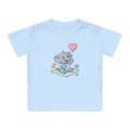 Cute Elephant Baby Tee — Heart Balloon Nursery Shirt for Newborns & Baby Showers